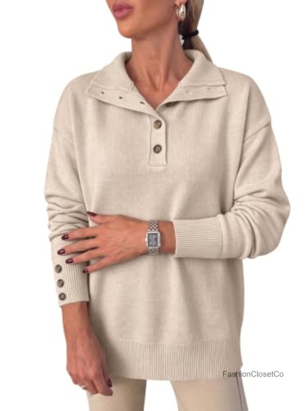 Women's Striped Turtleneck Pullover Sweater Long Sleeve Lightweight Knit Top